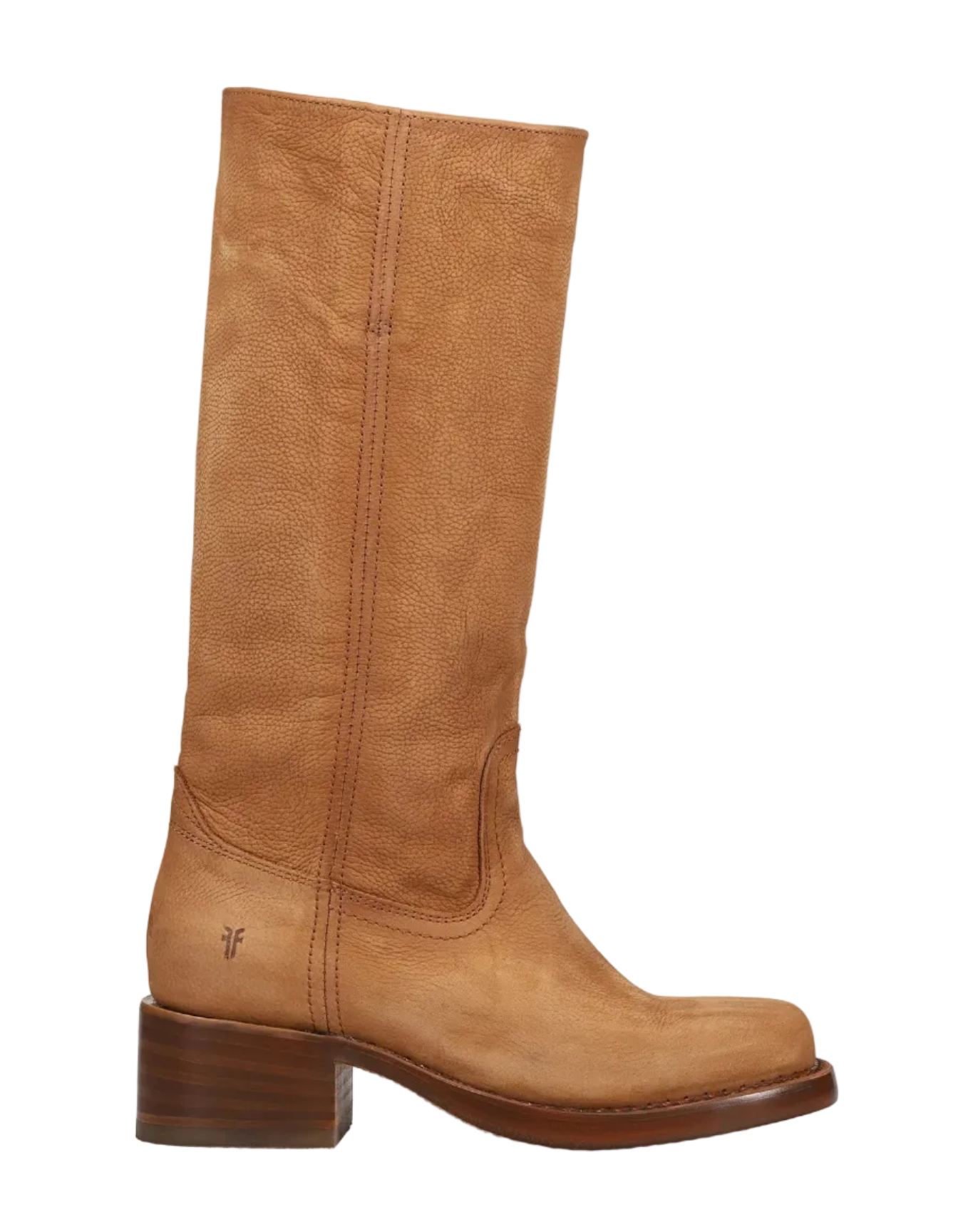 tall light brown leather boot