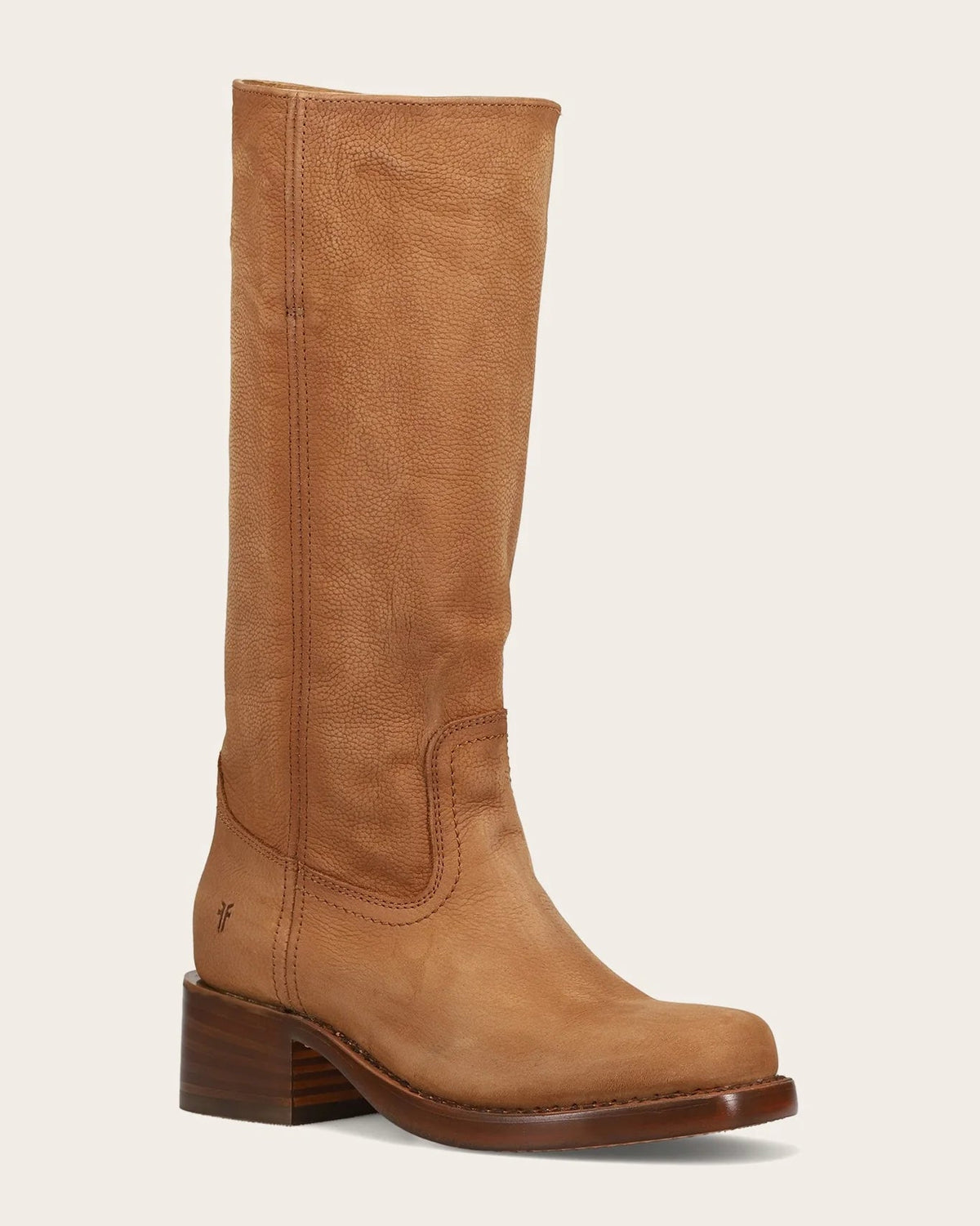 tall light brown leather boot