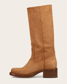 tall light brown leather boot