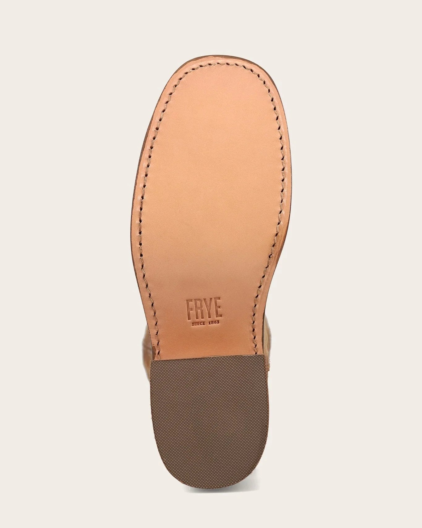tall light brown leather boot