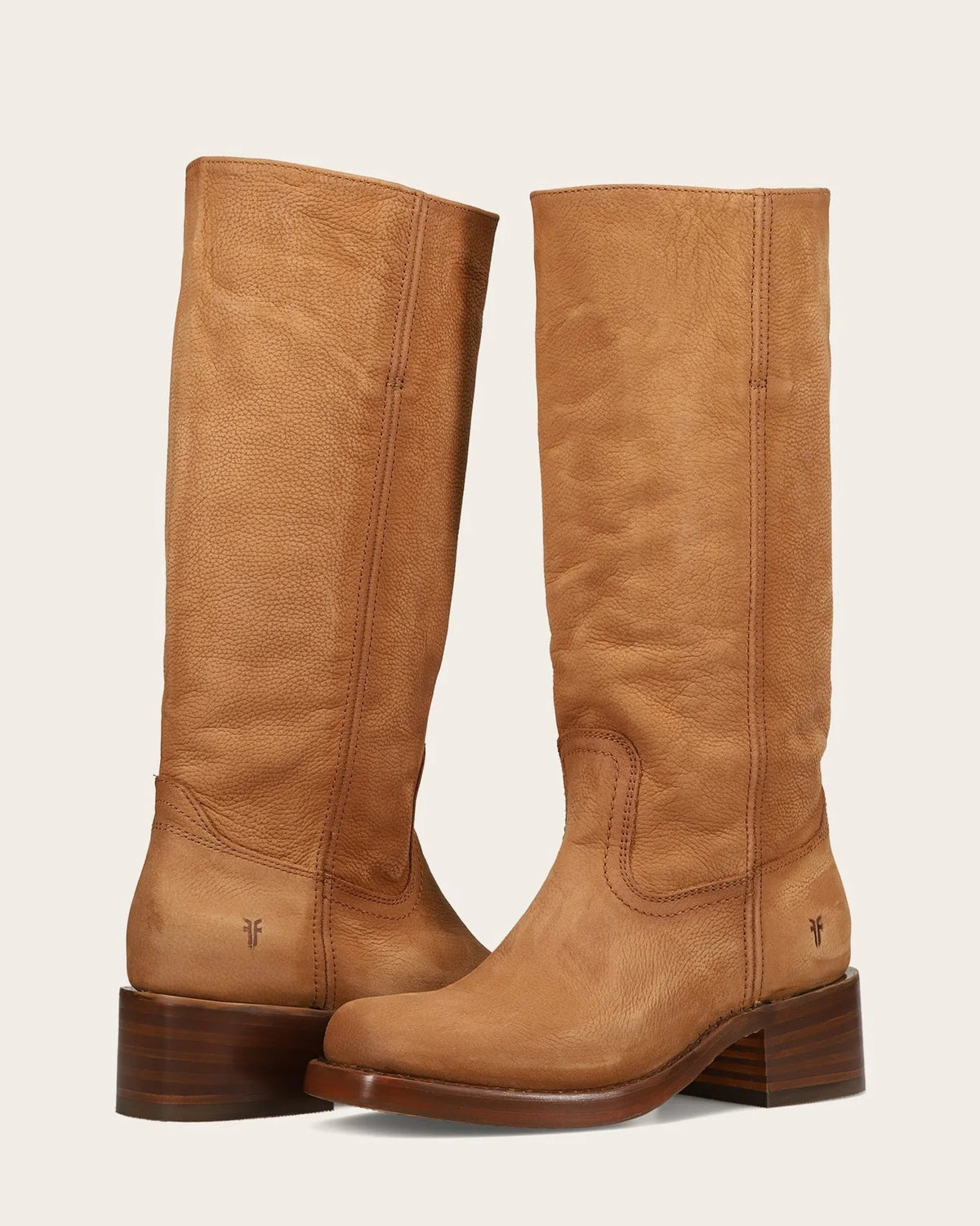 tall light brown leather boot