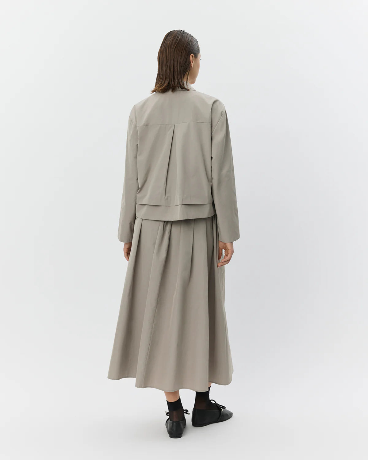 light khaki green crop jacket