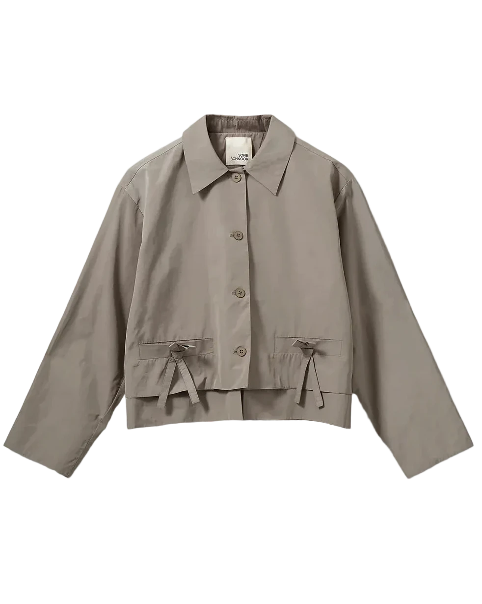 light khaki green crop jacket