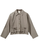 light khaki green crop jacket