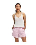 pink stripe short