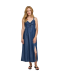 denim blue midi dress