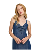 denim blue midi dress