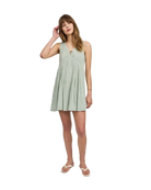 mini dress in green gingham
