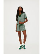 green short sleeve top