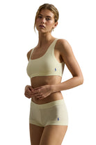 girl short underwear in light yellow