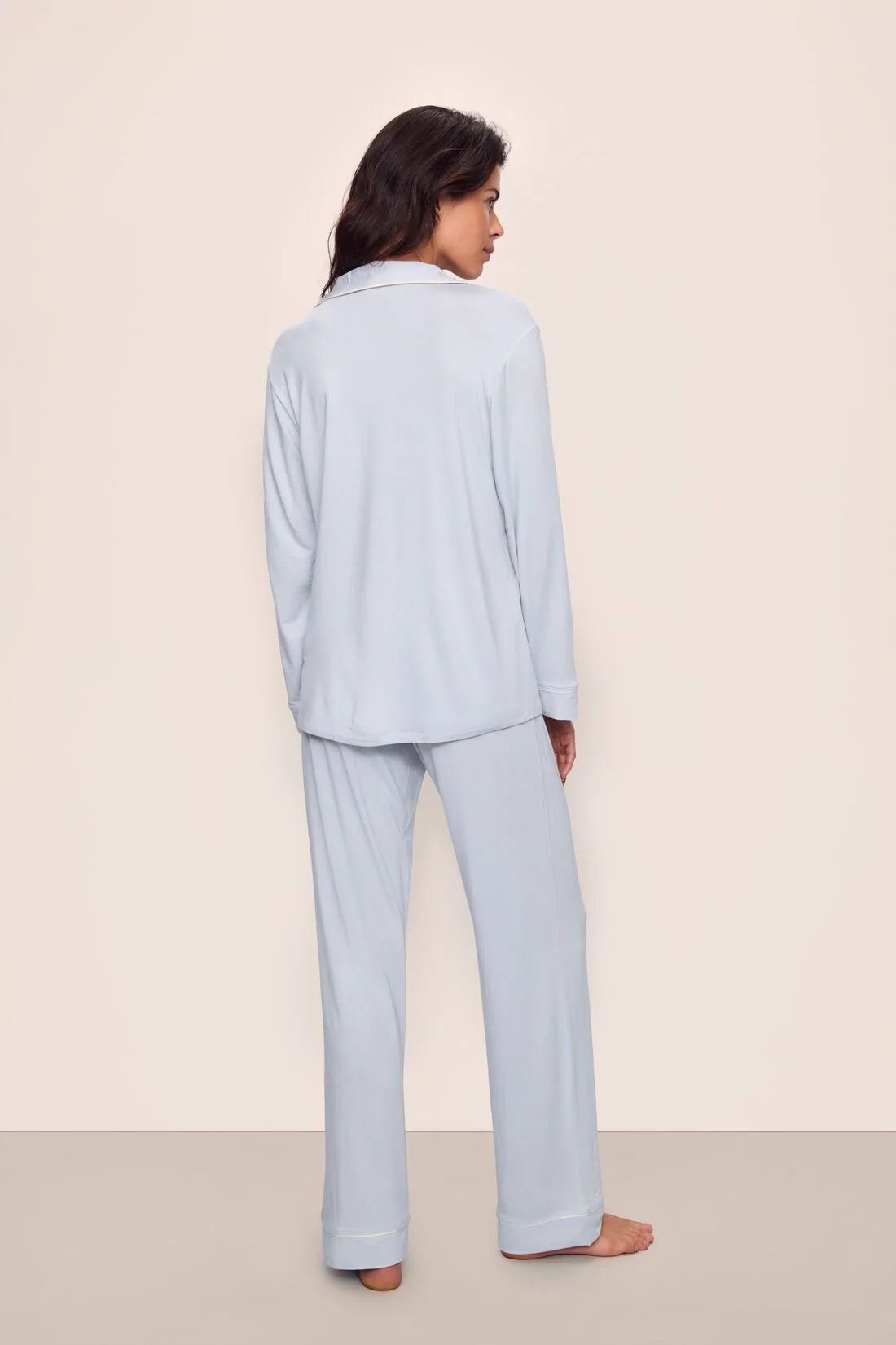 pant and long sleeve pj set in light blue
