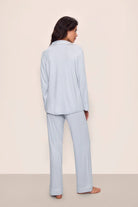pant and long sleeve pj set in light blue