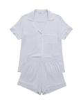 pj short and top set in light blue 