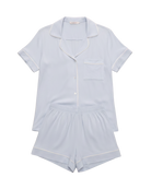 pj short and top set in light blue 