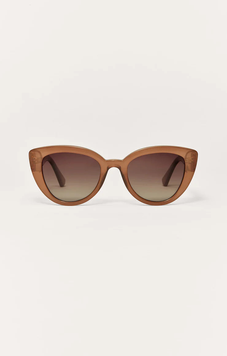 large oval taupe sunglasses