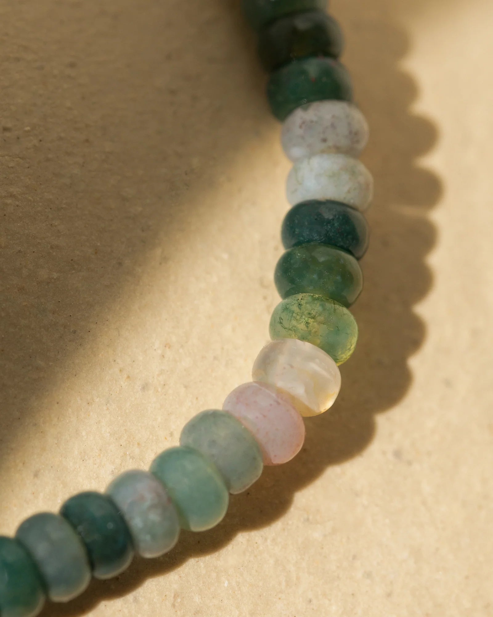 green beaded bracelet