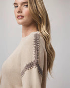 beige knit sweater