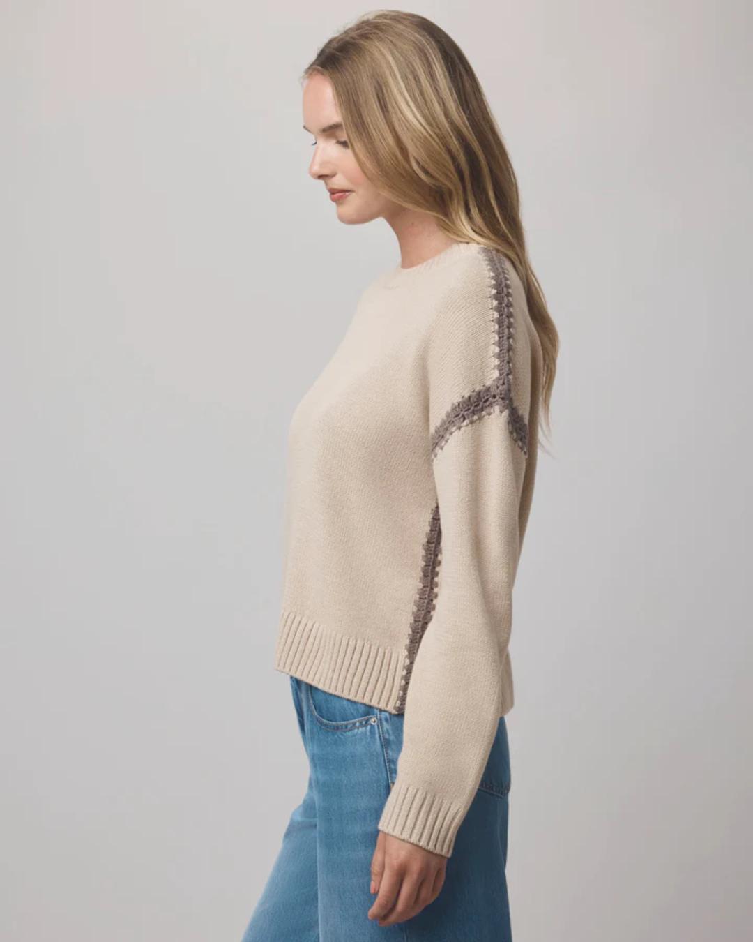 beige knit sweater