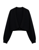 black crop cardigan