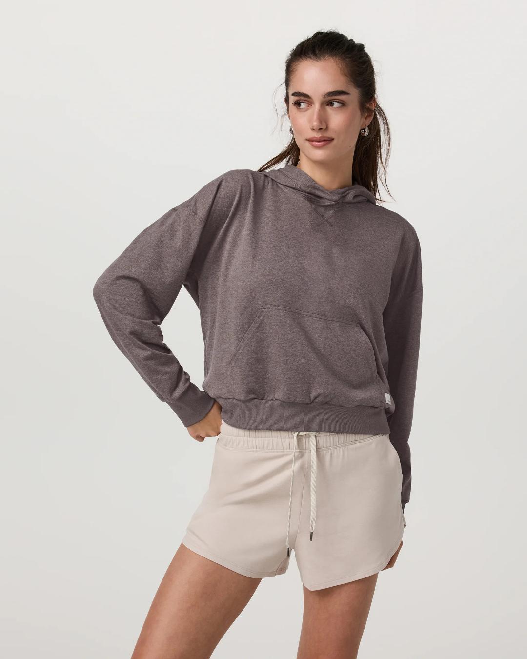 purple heather pullover hoodie