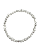 silver beaded bracelet
