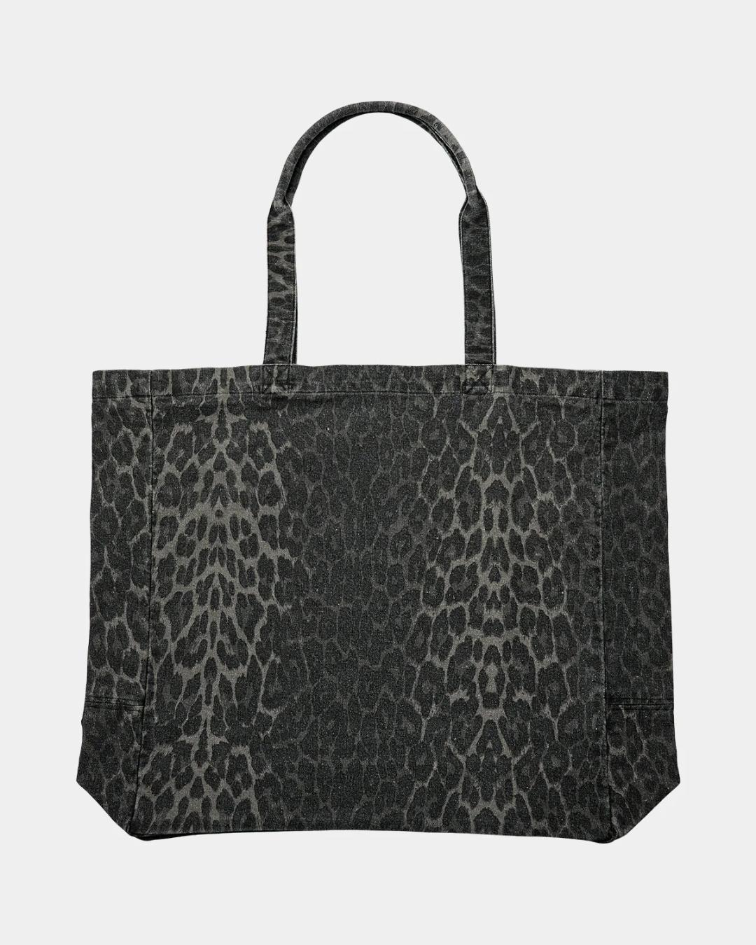 leopard print tote bag