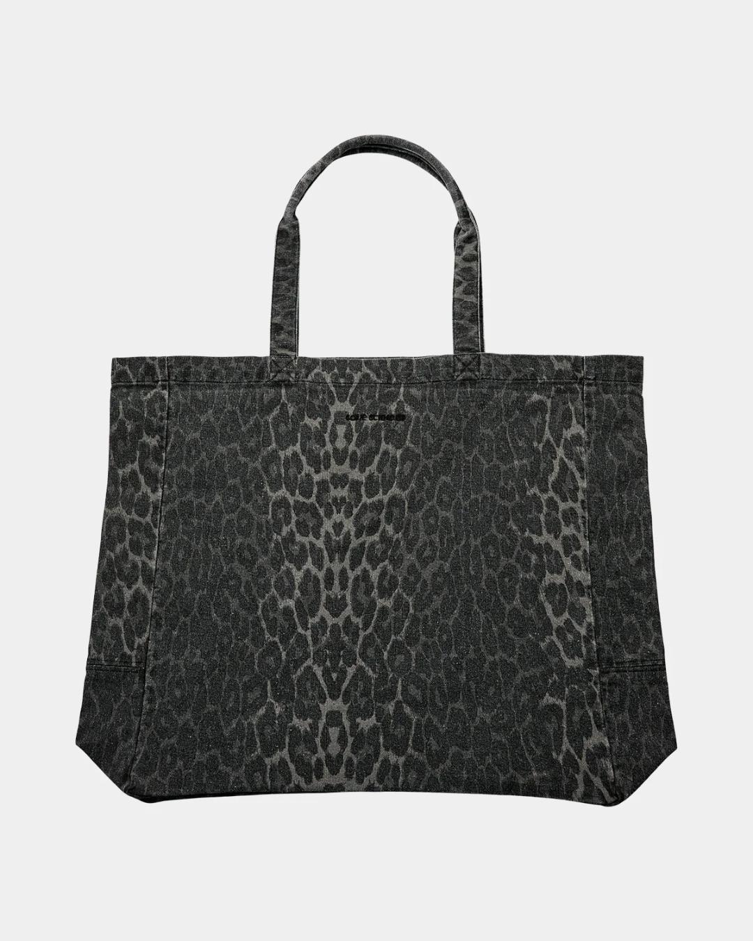 leopard print tote bag