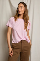 basic pink tee