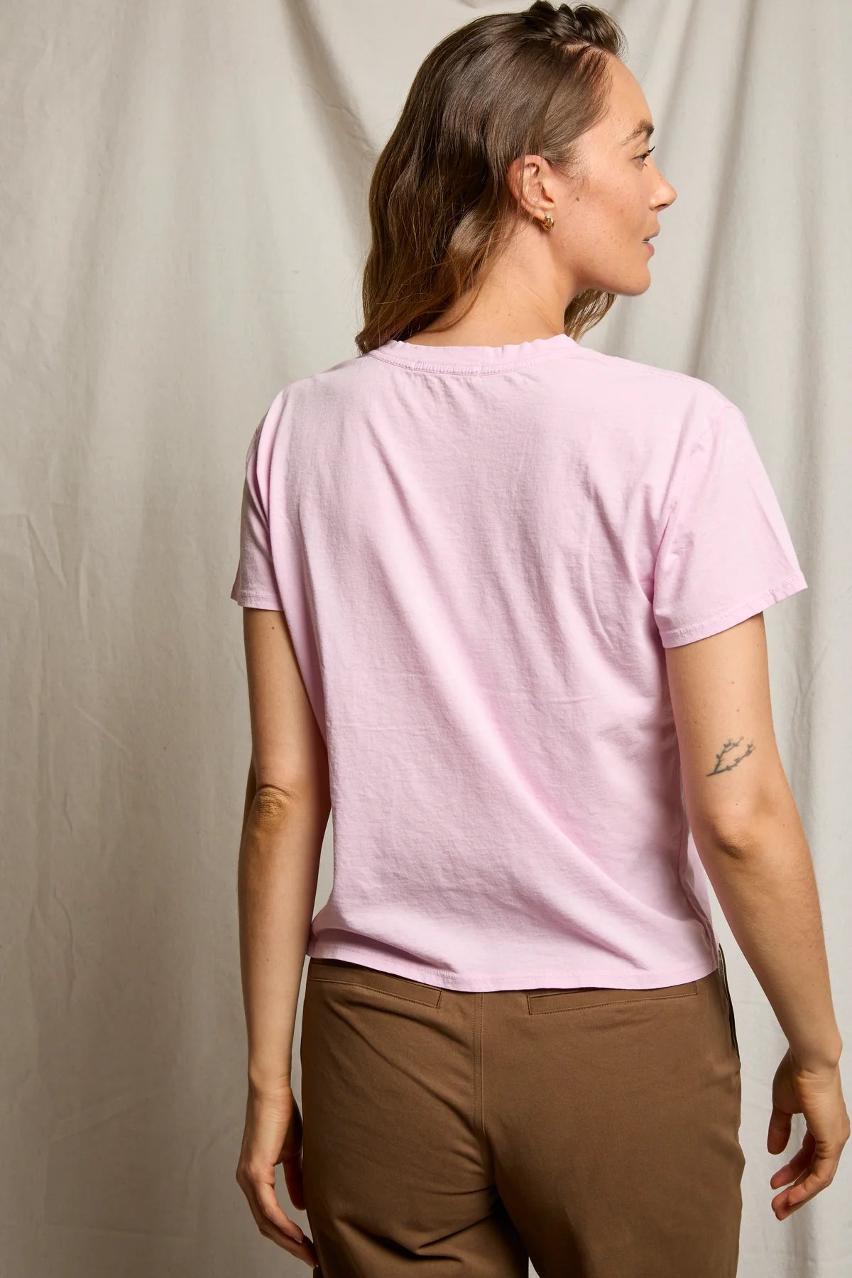 basic pink tee