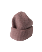 knit winter hat in brown