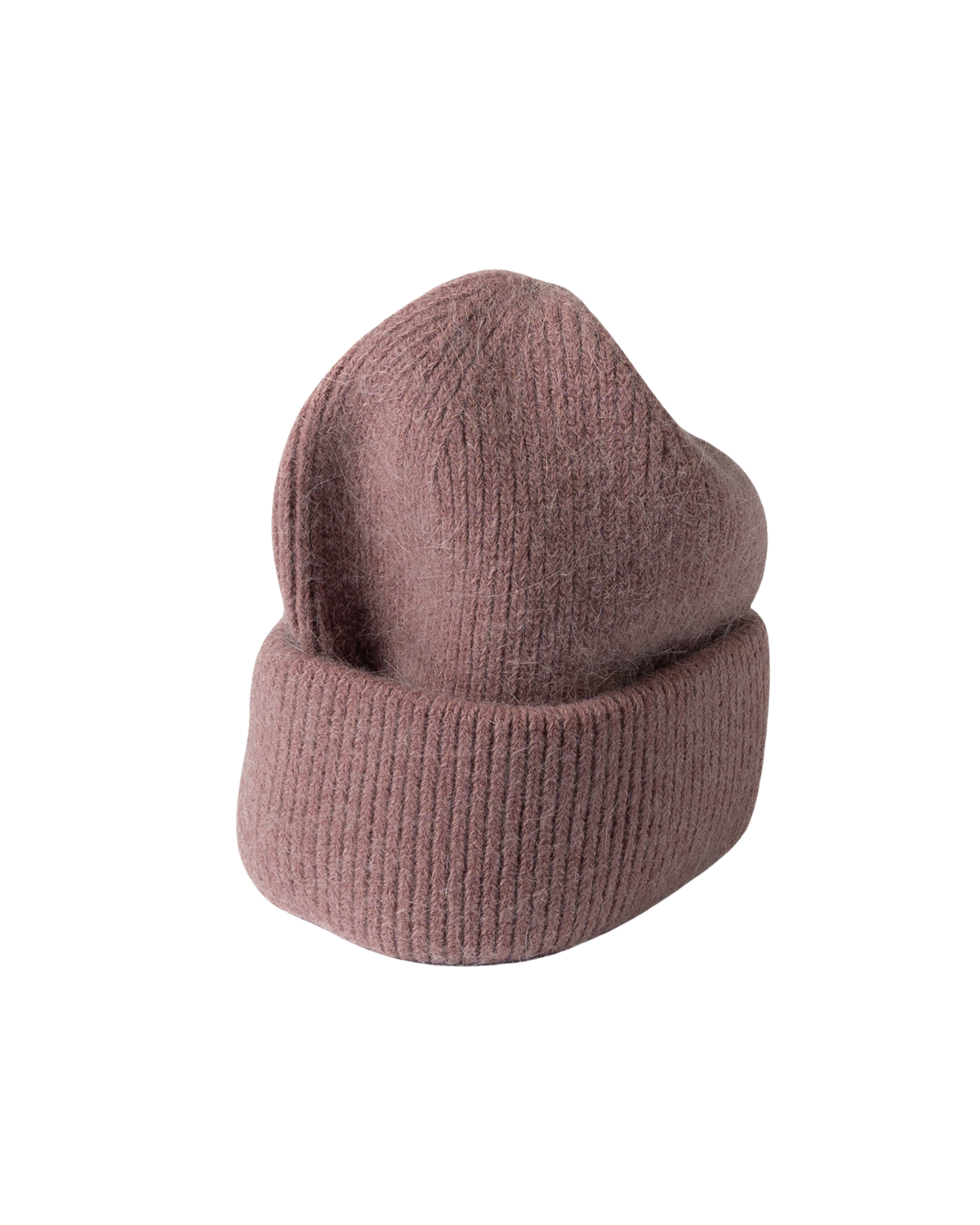 knit winter hat in brown