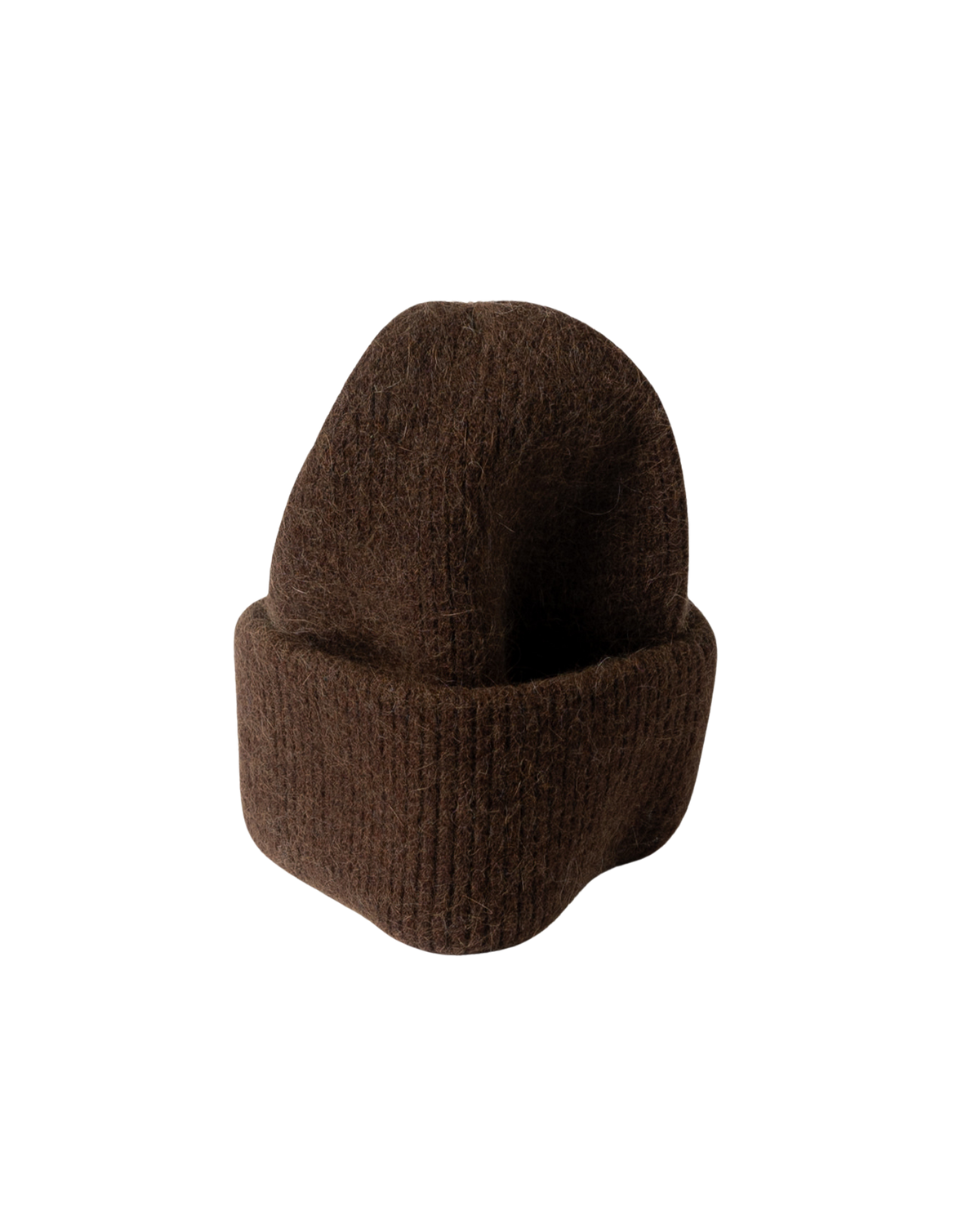 brown knit hat
