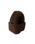 brown knit hat