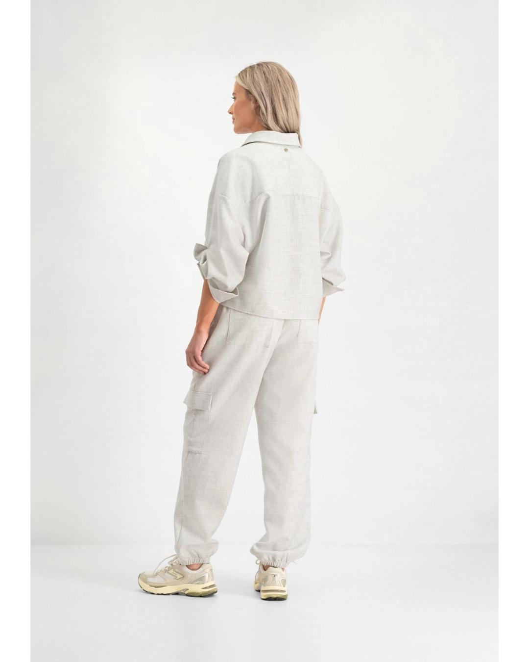 grey sweatpants with pockets in the side