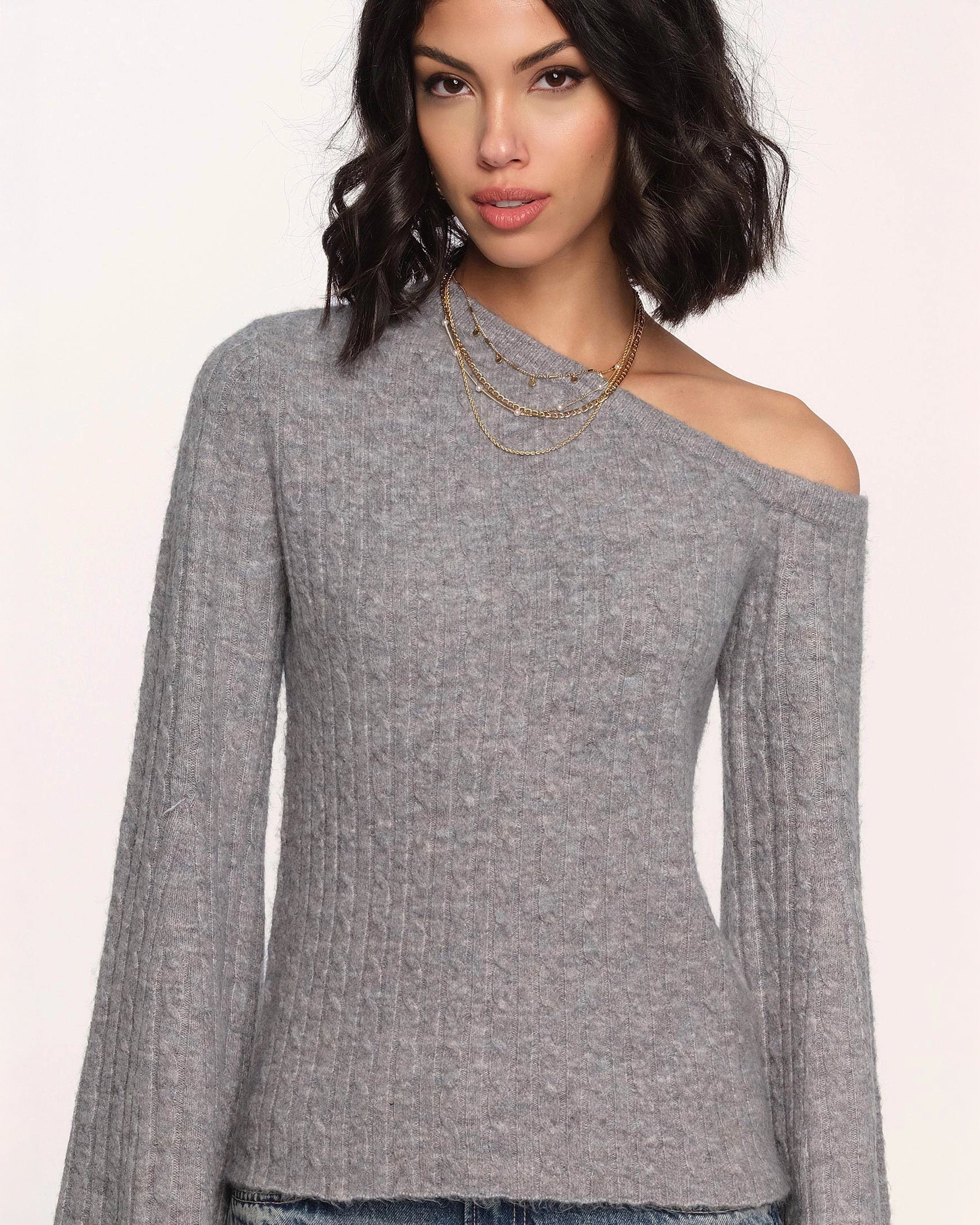 Heartloom Miya Sweater in Grey