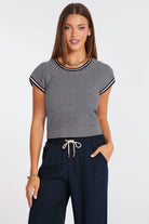 short sleeve t-shirt with stripes