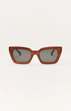 brown rectangular sunglasses