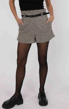belted high waisted short 