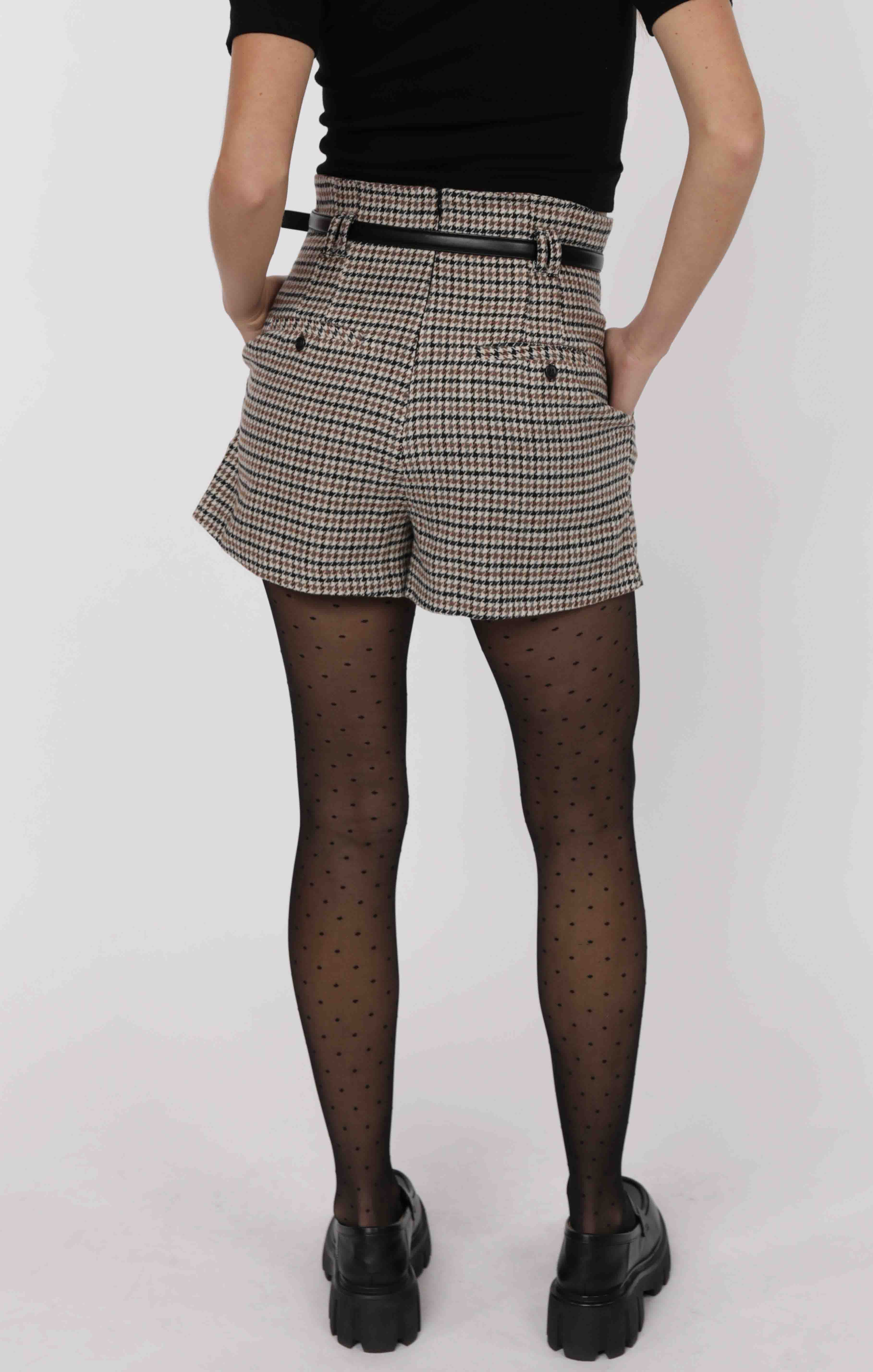belted high waisted short 