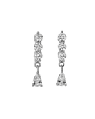 drop silver earrings 