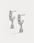 drop silver earrings 