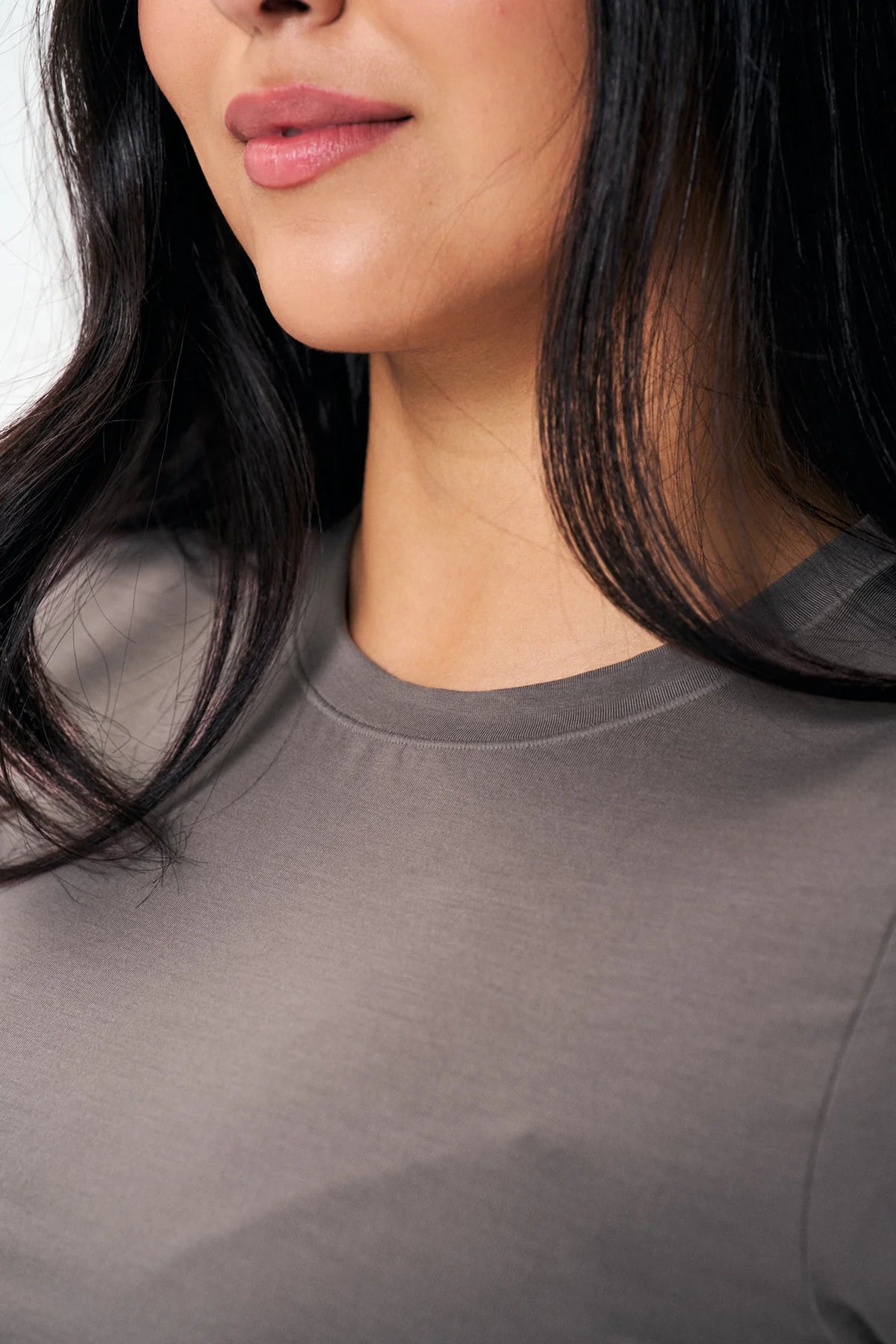 short sleeve tee in light brown