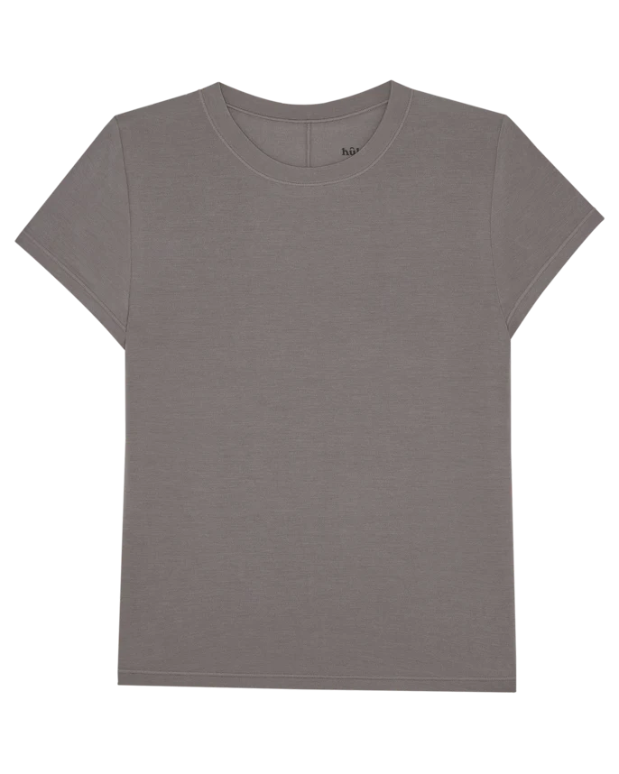 short sleeve tee in light brown