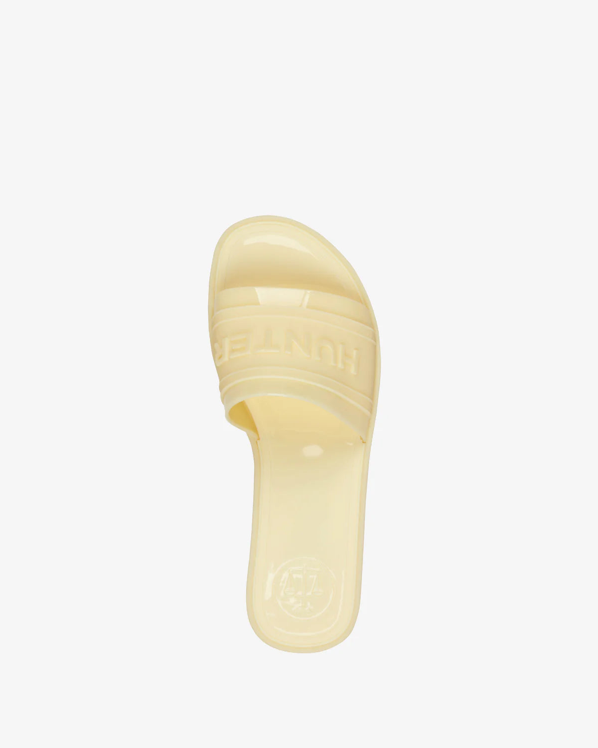 light yellow flat sandal