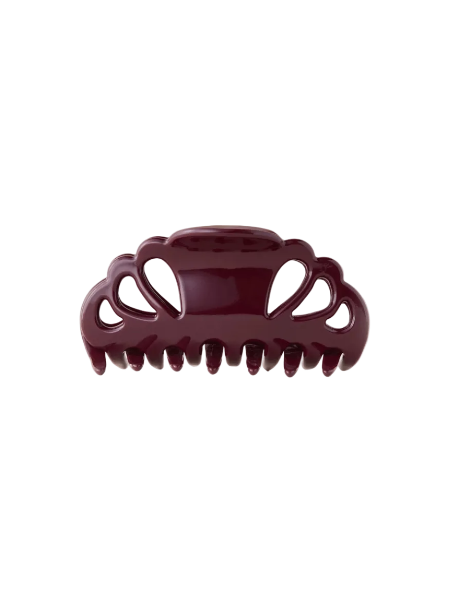burgundy hair clip