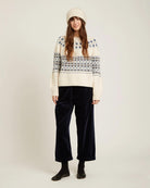 fair isle sweater in a cream