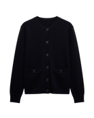 black cardigan with pockets
