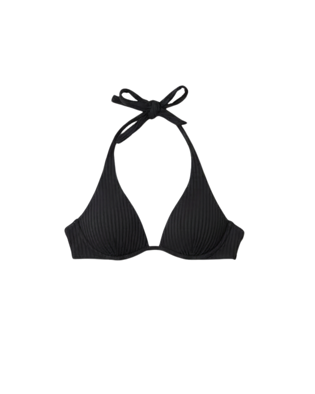 black bikini top