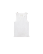 white ribbed tank top
