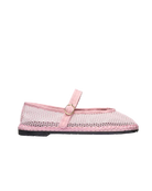 mesh pink mary jane shoe